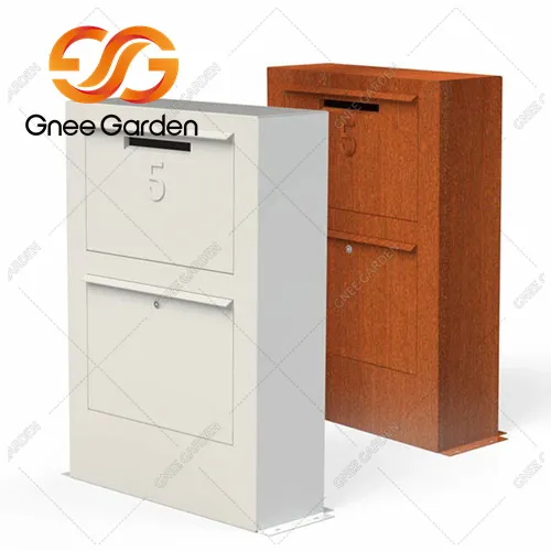 Corten venkovní poštovní schránka