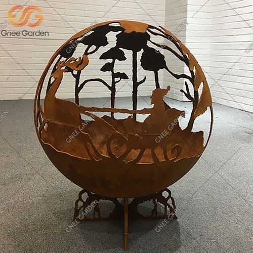 Corten Fir Half Ball