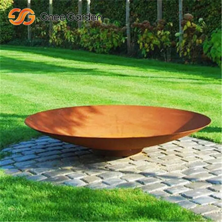 Corten Industrial Pit Grill Function Dual