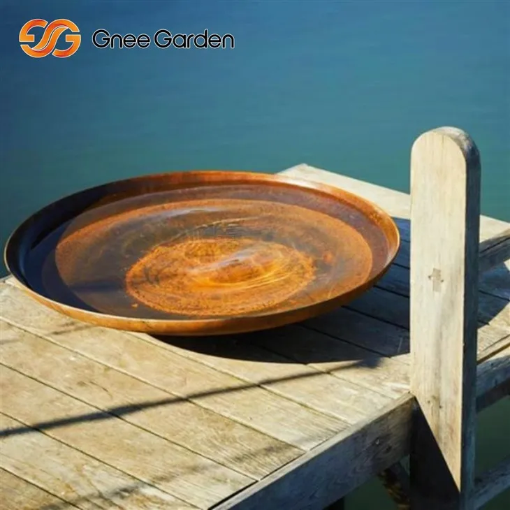 Corten Fire Bowl rustikální venkovní styl