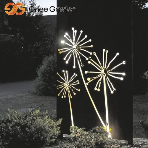 Corten Steel Outdoor Ochrana ochrany osobních údajů se vzorem pampelišky