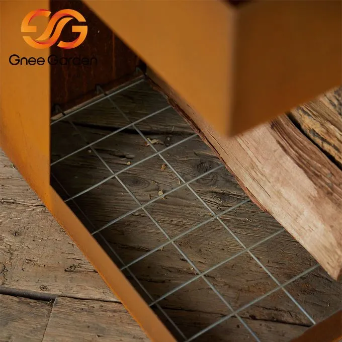 Volně stojící krb z oceli Corten