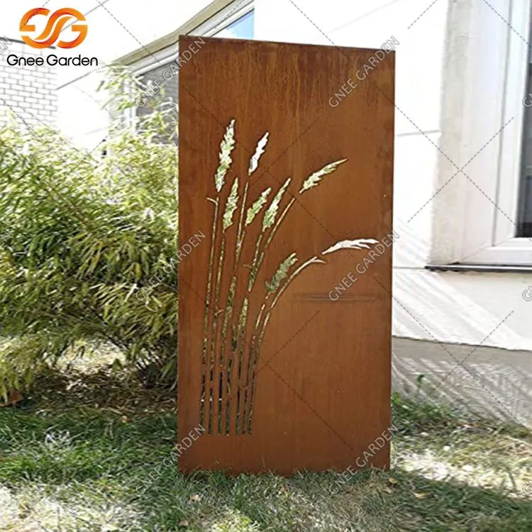 Corten ocelový laserem řezaný panel