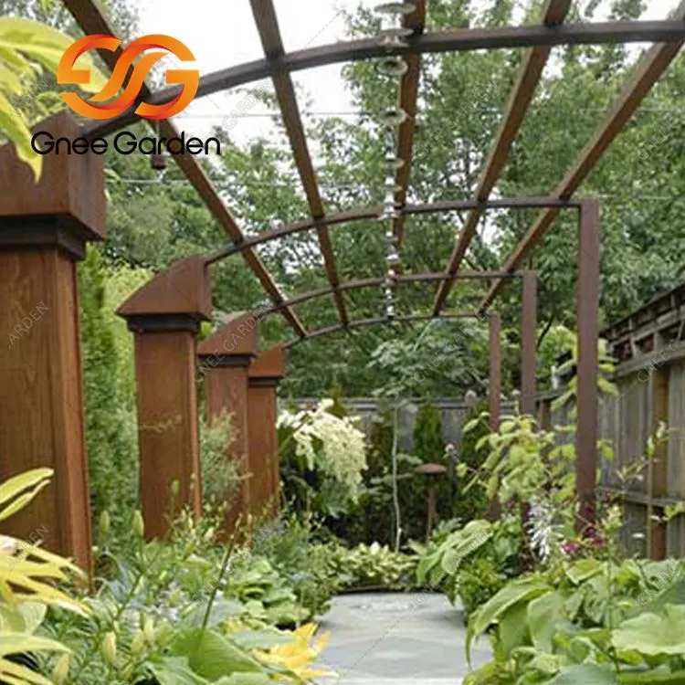 Ocelová střecha Corten Steel Altán