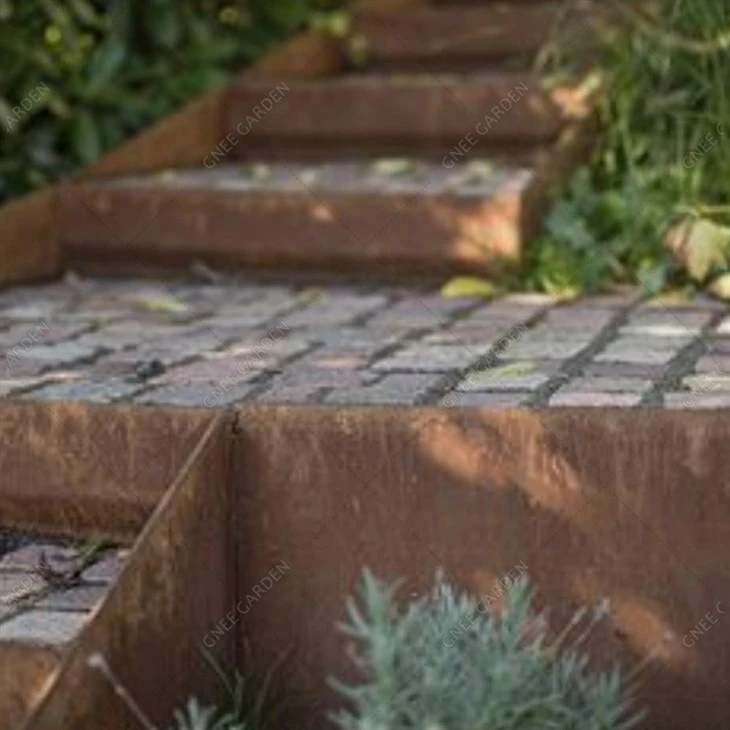 metal garden steps