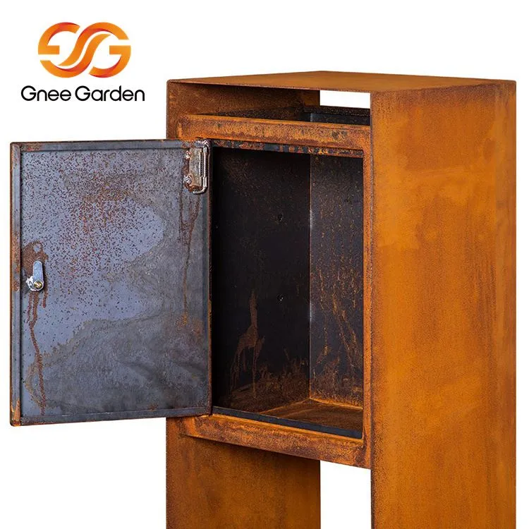 Kovová poštovní schránka z Corten Steel