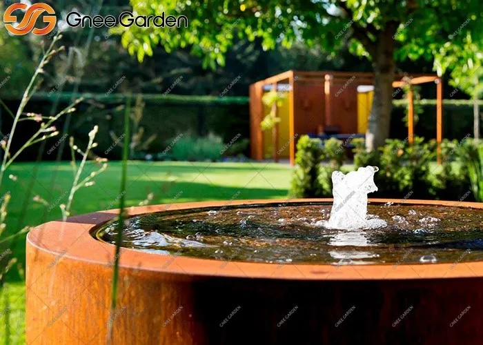 Corten Steel outdoor water fountains Corten Steel outdoor water fountains