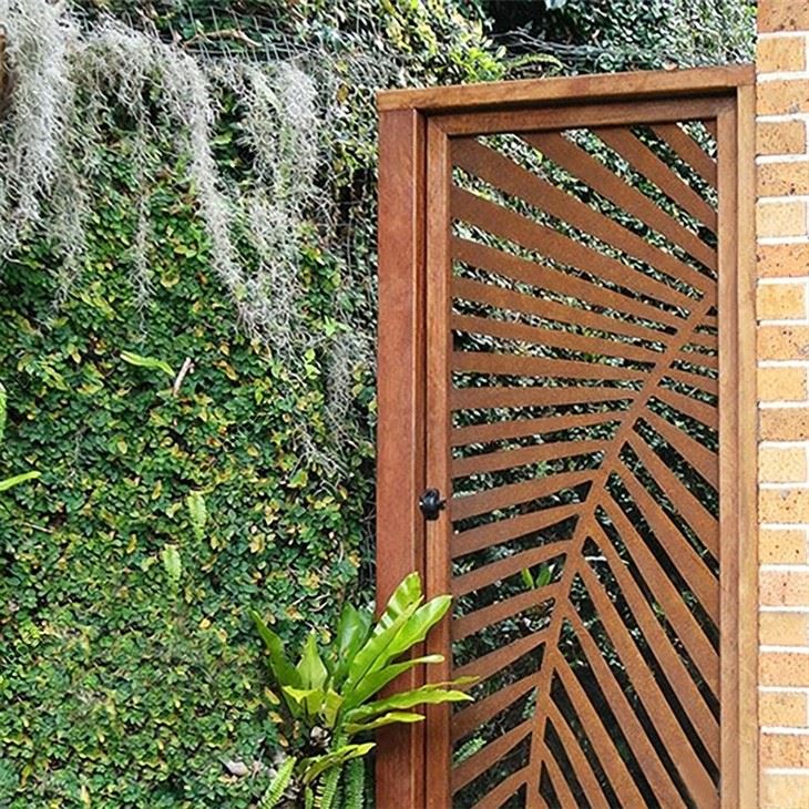 corten steel gate design