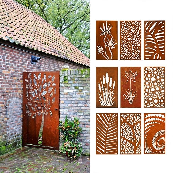 corten  garden gate