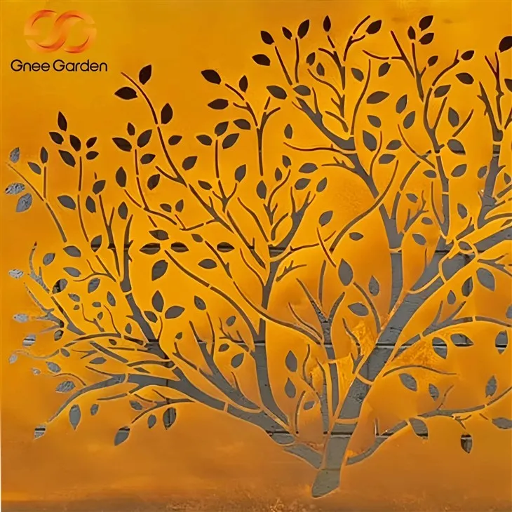 Ocelové obrazovky Corten na laseru pro terasu