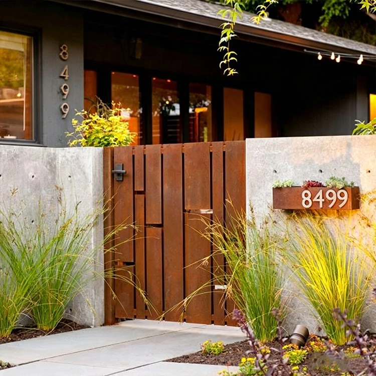 corten steel gate design corten steel gate design
