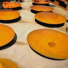 Corten Outdoor Log Burner