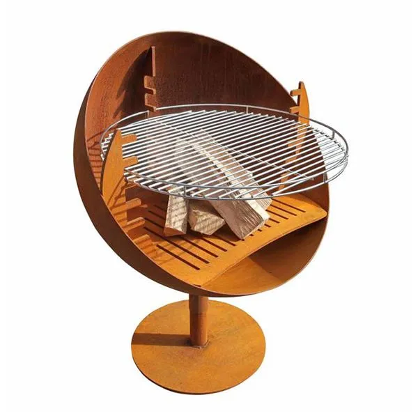 Ocelový gril na dřevěné uhlí Přenosný grilovací gril