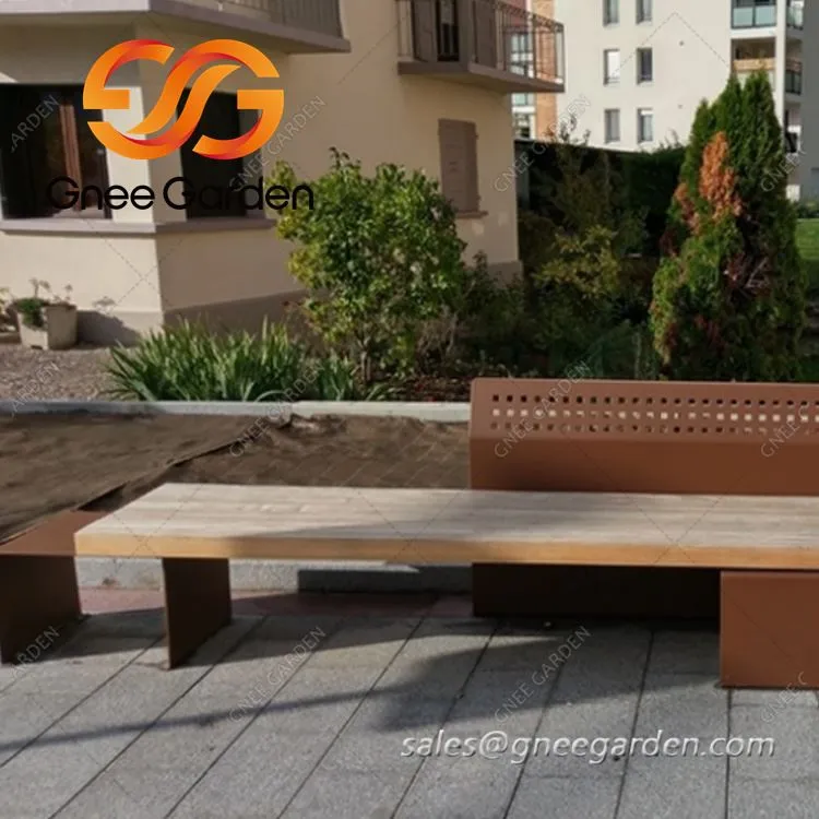 Ocelový venkovní nábytek odolný proti povětrnostním vlivům